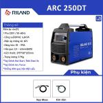 Máy hàn Riland ARC 250DT, công nghệ RICHP mới, hàn que 3,2 mm 100%, chống dính, mồi nhanh, hiển thị lớn, tản nhiệt mạnh