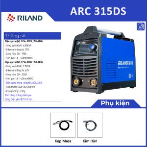 Máy hàn Riland ARC 315DS, Công nghệ IGBT 3 bo mạch, Hàn Que 3 Pha Siêu Mạnh, Tiết Kiệm Điện, Hiệu Suất Cao Cho Cơ Khí Chuyên Nghiệp