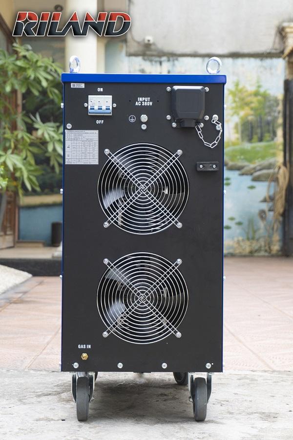 Máy hàn RILAND WSME 500I, thiết kế cổ điển, hiệu quả cao cho sản xuất vật liệu dày, hỗ trợ điều chỉnh dòng, sóng xung & khí trễ, chế độ 2T/4T/REP, tản nhiệt ống gió chống cháy