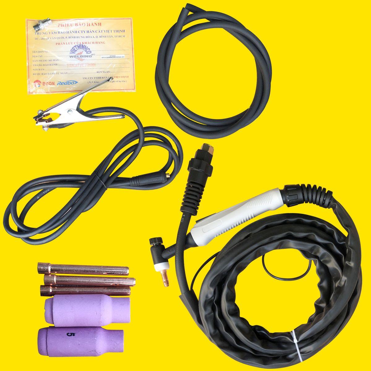 Máy hàn TIG nhôm WSE 200 AC/DC EDON, công suất 200A, công nghệ Inverter giúp tiết kiệm điện ~40%, thiết kế mạnh mẽ, mối hàn đẹp, phù hợp dùng trong xưởng, sửa chữa, chế tạo khung nhôm.