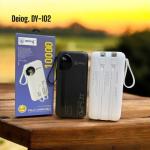 SIÊU DUNG LƯỢNG, NHANH CHÓNG Pin Dự Phòng 10000mAh DEIOG DY-102 , Sạc nhanh, gọn nhẹ, an toàn, tương thích iPhone, Samsung, Android, tablet.