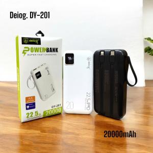 DUNG LƯỢNG KHỦNG 20000mAh Pin Dự Phòng DEIOG DY-201 – Sạc nhanh PD & QC 3.0, an toàn, tiện lợi, tương thích iPhone, Samsung, Android, tablet, laptop.