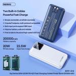 Pin Dự Phòng Remax RPP-513 20000mAh, Power Bank Chuẩn Quốc Tế, Sạc Nhanh, Độ Bền Cao, Gọn Nhẹ, Phù Hợp Du Lịch, Công Tác & Dùng Hằng Ngày