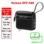 Pin Dự Phòng Remax RPP-588 15000mAh, Sạc Nhanh 2 Cổng USB, Thiết Kế Nhỏ Gọn, An Toàn, Bền Bỉ, Hỗ Trợ Điện Thoại, Tablet, Laptop, Du Lịch, Công Việc