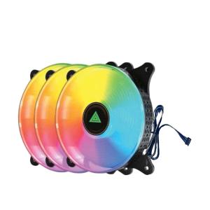 Quạt case VSP V400C, đèn LED trắng tinh tế, kích thước 12cm, tản nhiệt mạnh mẽ, gắn Hub tiện lợi, hoạt động êm ái cho PC gaming