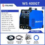 RILAND WS 400GT, máy hàn TIG + MMA dòng 400A, hàn vật liệu dày & mỏng (0,5-12 mm), chế độ dốc lên/dốc xuống, điều chỉnh khí trễ, tản nhiệt cải tiến gấp 3 lần, mối hàn ổn định & làm việc liên tục.