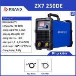 RILAND ZX7 250DE, máy hàn que điện tử, hỗ trợ que Ø4,0 mm, chip RICHP thông minh, tản nhiệt mạnh, mối hàn đẹp, tiết kiệm điện năng