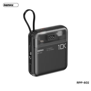 SIÊU PIN DỰ PHÒNG 10000MAH REMAX RPP-602, Sạc nhanh, bền bỉ cho điện thoại & máy tính bảng, Thiết kế nhỏ gọn, dễ mang theo, Lý tưởng cho du lịch, công tác, học sinh, sinh viên, dân văn phòng.