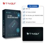 SSD 256GB T-Wolf SATA 3 550/500MB/s chính hãng, nâng cấp PC và laptop nhanh chóng, đảm bảo lưu trữ ổn định và an toàn dữ liệu, lý tưởng cho game thủ, sinh viên và dân văn phòng