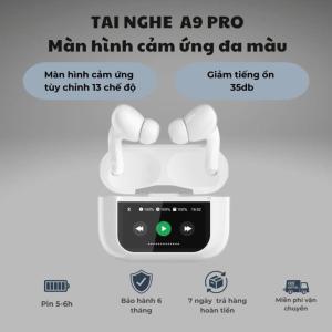 Tai Nghe Bluetooth A9 Pro chống ồn chủ động, màn hình LCD, pin trâu, âm thanh HiFi, thoải mái đeo lâu