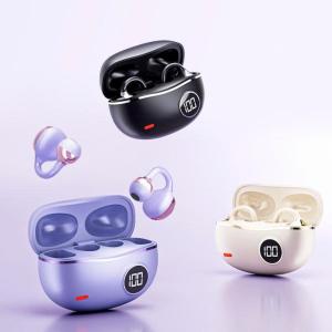 Tai Nghe Bluetooth TWS M91 Clip-On – Thiết Kế Kẹp Tai, Âm Thanh Stereo, Hiển Thị LED Pin, Chống Nước IPX5, Pin Dài