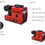 Máy Hàn MIG Sasuke 200 PRO Inverter 3 Chức Năng 220V, Hàn MIG Có Khí Flux Core Que Liên Tục Ổn Định, Mối Hàn Sâu Bền Đẹp Trên Sắt Inox Tôn, Hot Start Khởi Động Nhanh Chống Dính, Tiết Kiệm Điện Hiệu Suất 85%, Nhẹ 8kg Kích Thước Gọn Dễ Mang Công Trình,