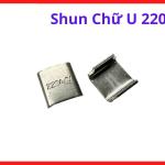 Shun chữ u 220a dùng cho mỏ súng hàn mig, phụ kiện máy hàn mig bằng đồng đỏ nguyên chất dẫn điện cực tốt, cầu nối dòng hàn chống sụt áp ổn định hồ quang công nghiệp, linh kiện máy hàn co2 chịu nhiệt độ cao xưởng cơ khí