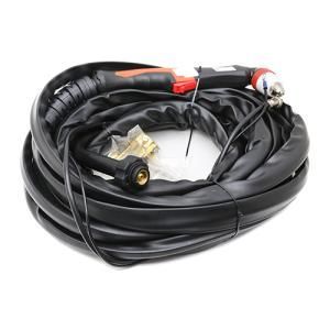 Súng cắt Plasma Black Wolf P80 10m model P50C-028108, mỏ cắt Plasma P80 dây dài 10 mét, cổ thẳng, phụ kiện máy cắt Plasma dùng thay thế, phù hợp xưởng cơ khí, gia công kim loại và sửa chữa máy cắt