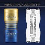 Cốc thủ dâm TENGA Premium Dual Sensation CUP chính hãng Nhật Bản, thiết kế hai vùng cảm giác đối lập, một phía ôm sát mạnh hơn, một phía mềm mại hơn, tích hợp gel bôi trơn, không rung, không cần pin