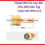 Chụp Khí Có Lọc TIG Loại Lớn Kim 2.4, Phụ Kiện Mỏ Hàn TIG WP17 WP18 WP26, Giúp Khí Argon Phân Tán Đều, Hỗ Trợ Hàn Góc Hẹp Và Hàn Inox Thẩm Mỹ, Dùng Trong Xưởng Hàn Dân Dụng Và Công Nghiệp, Linh Kiện Hàn Cắt