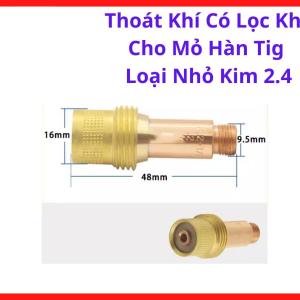 Thoát Khí Có Lọc Khí TIG 2.4mm Loại Nhỏ, Phụ Kiện Máy Hàn TIG Tạo Luồng Khí Argon Ổn Định, Hỗ Trợ Hàn Góc Hẹp, Hàn Inox Mỹ Nghệ, Gia Công Thép Không Gỉ Và Các Chi Tiết Cơ Khí Cần Mối Hàn Sạch Đẹp,  Linh Kiện Hàn Cắt