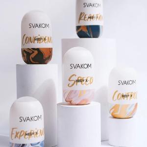 Trứng thủ dâm SVAKOM Hedy X nhỏ gọn, cốc thủ dâm nam thiết kế dạng trứng cầm tay, sử dụng thủ công không cần pin hay sạc điện, phù hợp nam giới trưởng thành tìm kiếm thiết bị chăm sóc cá nhân kín đáo tại nhà