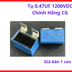 Tụ 0.47uF 1200VDC Polypropylene CG, Tụ Điện Cao Áp Chuyên Dụng, Linh Kiện Máy Hàn Plasma, Tụ Hấp Thụ Xung Và Bảo Vệ Mạch Công Suất, linh kiện máy hàn.