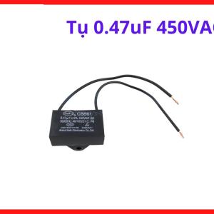 Tụ Quạt 0.47uF 450VAC Chịu Áp Cao, Tụ CBB Film Dùng Cho Động Cơ AC, Quạt Trần, Quạt Hộp, Máy Bơm Gia Đình, Linh Kiện Điện Thay Thế Tiện Lợi, Dễ Lắp Đặt Và Hoạt Động Bền Bỉ, linh kiện máy hàn.