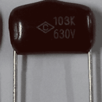 Tụ 103J 630V, tụ CBB polyester 10nF điện áp cao cho máy hàn điện tử, máy cắt plasma, biến tần và bộ nguồn công nghiệp tần số cao, linh kiện máy hàn.