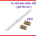 Tụ 103 Dán 1206 SMD, Gói 50 Con, Tụ Gốm 10nF 0.01uF MLCC, Linh Kiện Điện Tử Lọc Nhiễu, Ghép Tín Hiệu, Arduino ESP32 STM32 Và PCB Electronics
