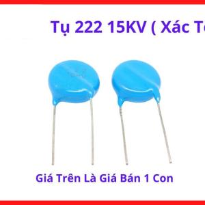 Tụ Cao Áp 222 15KV 2200pF, Tụ Gốm Chịu Điện Áp Cao Cho Máy Hàn Inverter, Máy Ozone, Bộ Phóng Điện Cao Áp, Nguồn Xung Tần Số Cao, Độ Cách Điện Tốt, Linh Kiện Điện Tử Công Nghiệp Chuyên Dụng, linh kiện máy hàn.