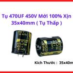 Tụ 470uF 450V 35x40mm Cho Máy Hàn, UPS, Nguồn Xung, Biến Tần, Bộ Chỉnh Lưu, Tụ Nhôm Điện Phân Công Suất Cao, Tụ ESR Thấp, Chịu Tải Nặng, Linh Kiện Điện Tử Chuyên Dụng Cho Thiết Bị Công Nghiệp Và Dân Dụng Bền Bỉ, linh kiện máy hàn.