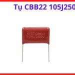 Tụ CBB22 105J250V 1uF 250V, Tụ Film Polypropylene Không Phân Cực, Linh Kiện Máy Hàn Inverter, Mạch Nguồn Xung, Mạch Lọc Nhiễu EMI, Mạch Điều Khiển IGBT, Thiết Bị Điện Tử Công Nghiệp, DIY Điện Tử