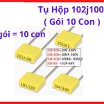 Tụ Film 102J100 0.001uF 100V, linh kiện điện tử dành cho sửa chữa ampli, loa kéo, nguồn tổ ong và thiết bị điện tử gia dụng, linh kiện máy hàn.