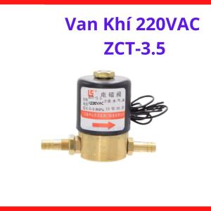 Van Khí Máy Hàn ZCT-3.5 220V, Solenoid Valve Khí Argon, Van Điện Từ Thường Đóng, Áp Suất Làm Việc 0-0.8MPa, Lắp Đặt Dễ Dàng, Tương Thích Nhiều Dòng Máy Hàn TIG MIG CO2, linh kiện máy hàn.