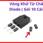 Vòng Khử Từ Chân Diode Gói 10 Cái, Vòng Ferrite Chống Nhiễu Cho Diode Máy Hàn, Phụ Kiện Máy Hàn Inverter, Giảm Nhiễu Từ Và Ổn Định Mạch Chỉnh Lưu Công Suất